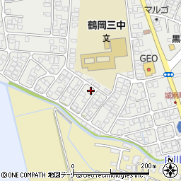 山形県鶴岡市城南町29-20周辺の地図