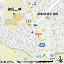 山形県鶴岡市城南町21-20周辺の地図