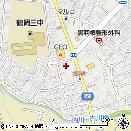 山形県鶴岡市城南町21-24周辺の地図