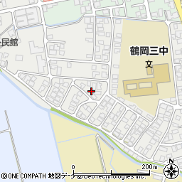 山形県鶴岡市城南町34周辺の地図