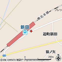 新田駅前周辺の地図