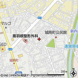 山形県鶴岡市城南町8-14周辺の地図