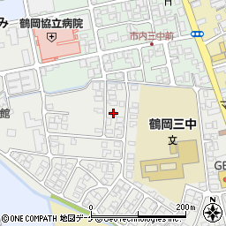 山形県鶴岡市城南町40-20周辺の地図