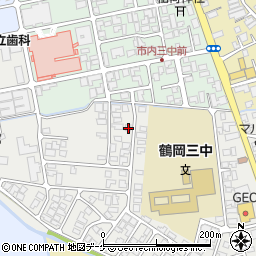 山形県鶴岡市城南町40-5周辺の地図