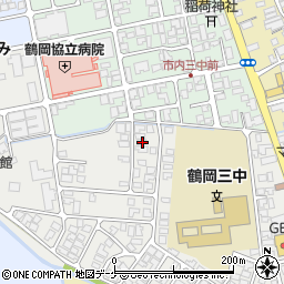 山形県鶴岡市城南町40-23周辺の地図