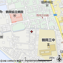 山形県鶴岡市城南町40-24周辺の地図