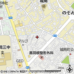 山形県鶴岡市城南町1-6周辺の地図