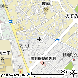 山形県鶴岡市城南町1-4周辺の地図