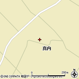 宮城県登米市中田町石森真内周辺の地図