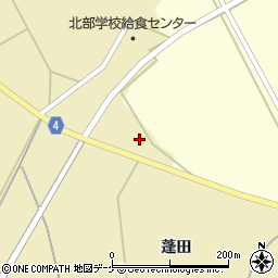 宮城県登米市中田町石森新蓬田170-1周辺の地図