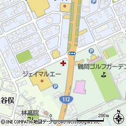 マクドナルド１１２鶴岡店周辺の地図