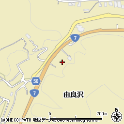 山形県鶴岡市由良（由良沢）周辺の地図