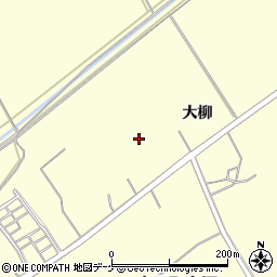 宮城県登米市中田町上沼大柳周辺の地図
