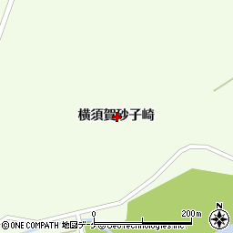 宮城県栗原市築館横須賀砂子崎周辺の地図