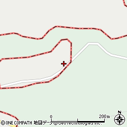 山形県最上郡大蔵村合海1966周辺の地図