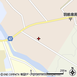 山形県鶴岡市羽黒町野荒町街道上周辺の地図