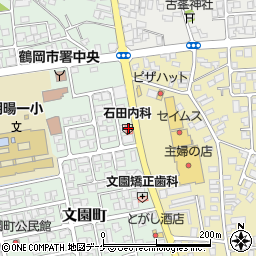 石田内科医院周辺の地図