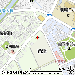 ローソン鶴岡桜新町店周辺の地図
