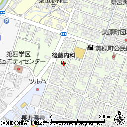 後藤内科医院周辺の地図
