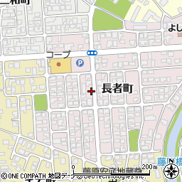 山形県鶴岡市長者町周辺の地図