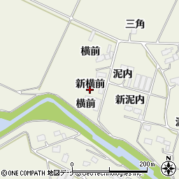 宮城県登米市迫町北方新横前周辺の地図