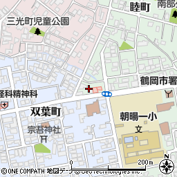 山形県鶴岡市睦町17周辺の地図