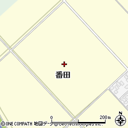 山形県鶴岡市番田地ノ内周辺の地図