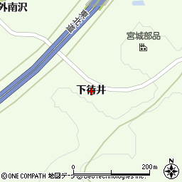 宮城県栗原市築館（下待井）周辺の地図