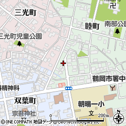 山形県鶴岡市睦町9-8周辺の地図