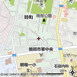 山形県鶴岡市睦町13-20周辺の地図