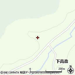 宮城県栗原市築館下高森下7周辺の地図