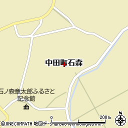 宮城県登米市中田町石森周辺の地図