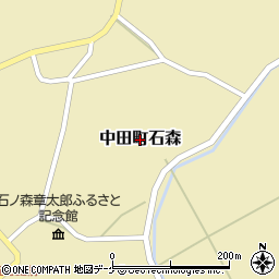 宮城県登米市中田町石森周辺の地図