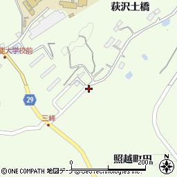 宮城県栗原市築館萩沢土橋32-2周辺の地図