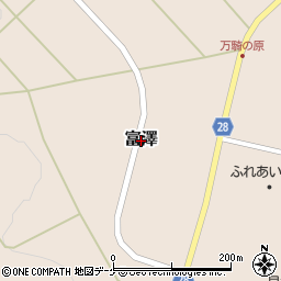 山形県最上町（最上郡）富澤周辺の地図