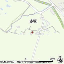 宮城県栗原市築館赤坂57-1周辺の地図