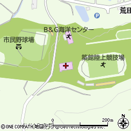 栗原市　築館総合運動公園周辺の地図