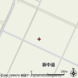 宮城県登米市迫町北方新中道周辺の地図