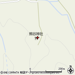 山形県庄内町（東田川郡）肝煎（丑ノ沢）周辺の地図