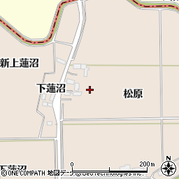 宮城県登米市迫町新田松原周辺の地図