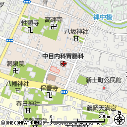 千仁会中目内科医胃腸科医院周辺の地図