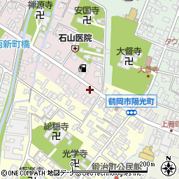 山形県鶴岡市新海町27-44周辺の地図