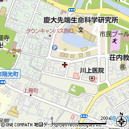 株式会社山形新聞社　鶴岡支社周辺の地図