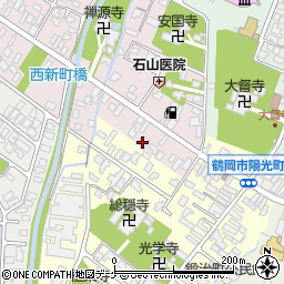 山形県鶴岡市新海町27-38周辺の地図