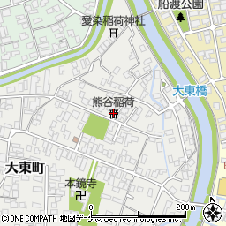 熊谷稲荷周辺の地図