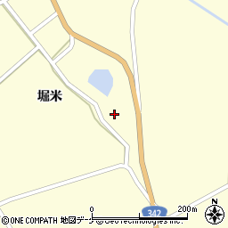 宮城県登米市中田町上沼堀米31-4周辺の地図