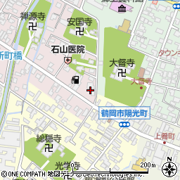 山形県鶴岡市新海町26-14周辺の地図