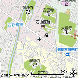 山形県鶴岡市新海町27-37周辺の地図