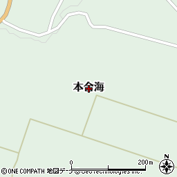 山形県新庄市本合海周辺の地図
