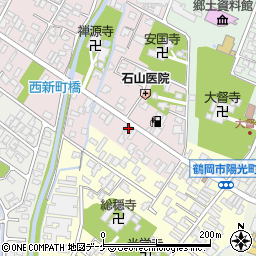 山形県鶴岡市新海町27-35周辺の地図